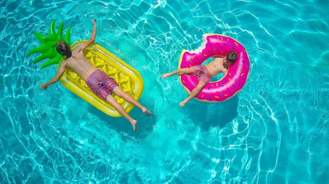 spass im pool